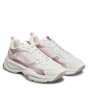 NWT Stuart Weitzman SW TRAINER WHITE/PINK
